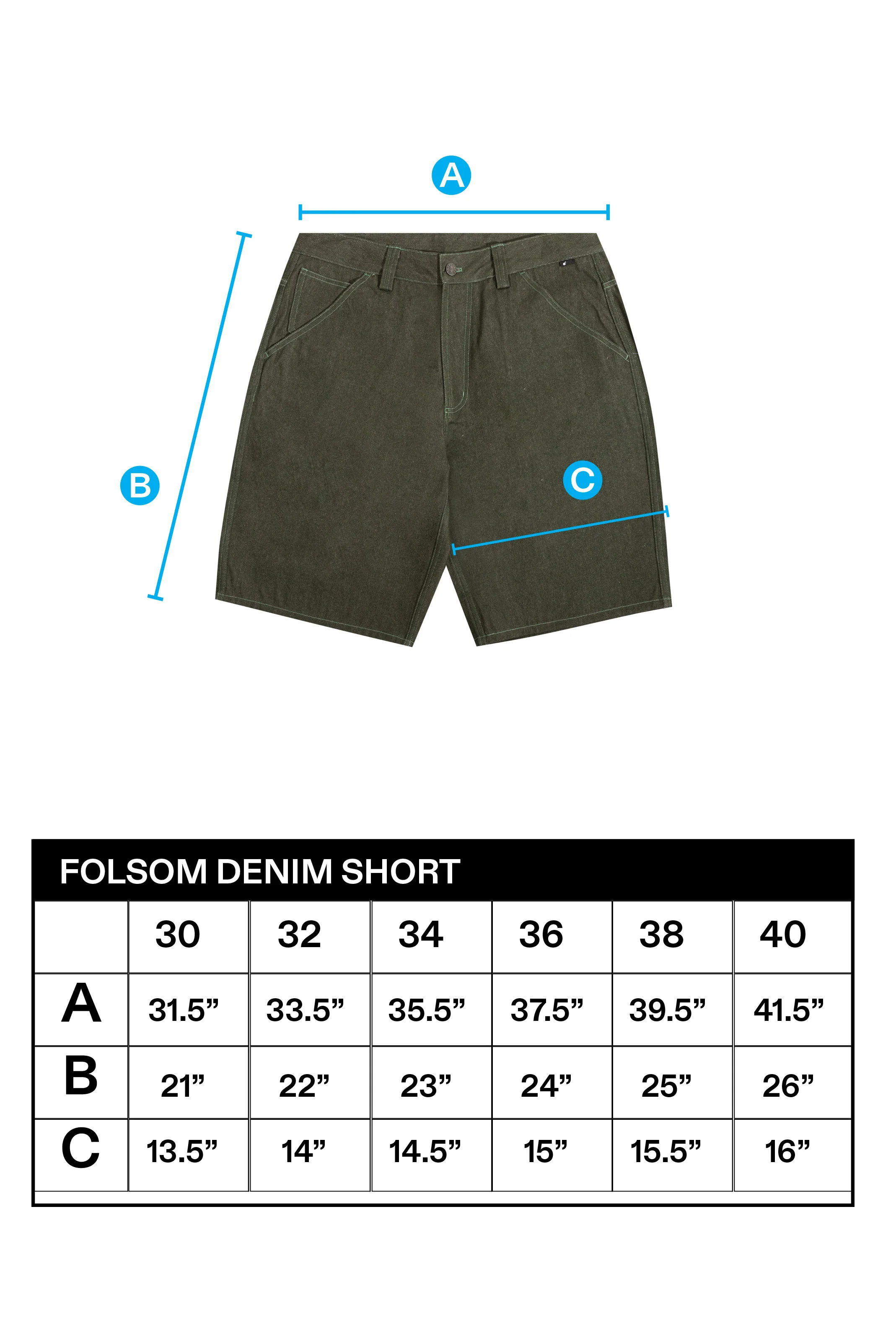 Folsom Denim Shorts - Image 10