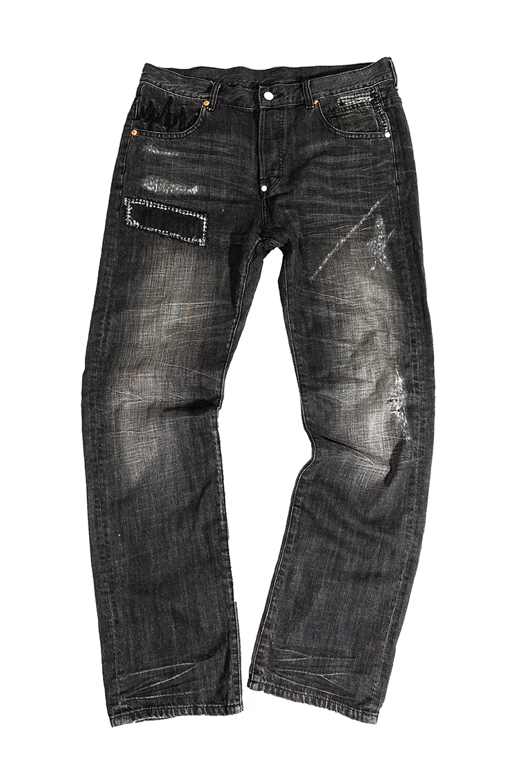 Patches Public Label Black Denim